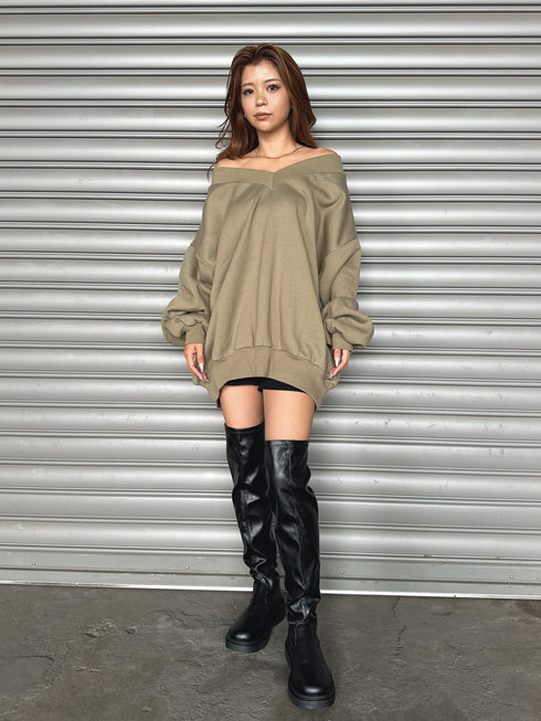 BIGオフショルプルオーバー